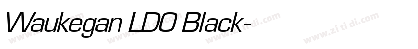 Waukegan LDO Black字体转换